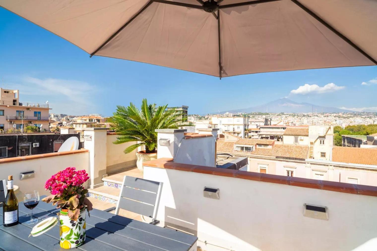 卡塔尼亚La Terrazza Sul Cielo公寓 外观 照片