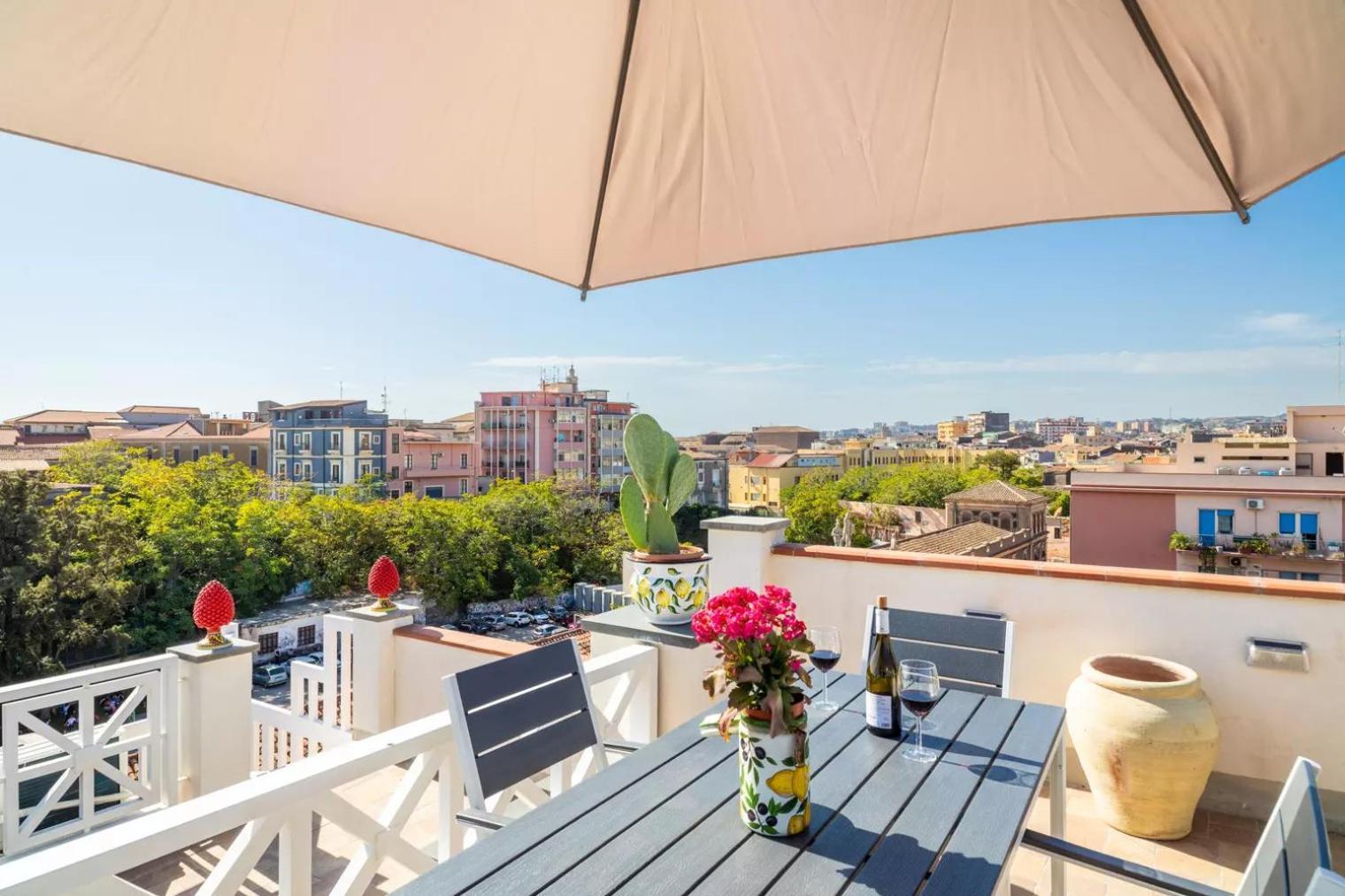卡塔尼亚La Terrazza Sul Cielo公寓 外观 照片